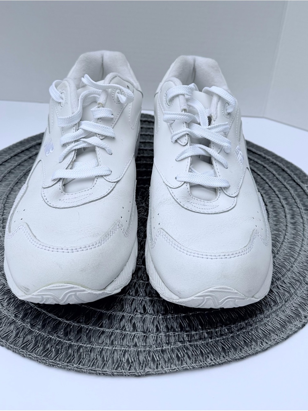 New Balance White Leather Men’s Athletic performance sneakers